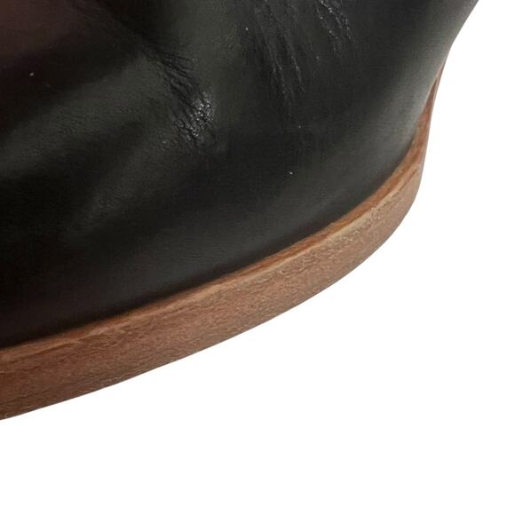 A.P.C. Black Buckle Heeled Ankle Boots Size 37 - Picture 8 of 13